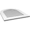 Ekena Millwork Round Top Surface Mount PVC Gable Vent: Non-Functional, w/ 3-1/2"W x 1"P Standard Frame, 24"W x 30"H GVPRT24X3001SN - alternate 2